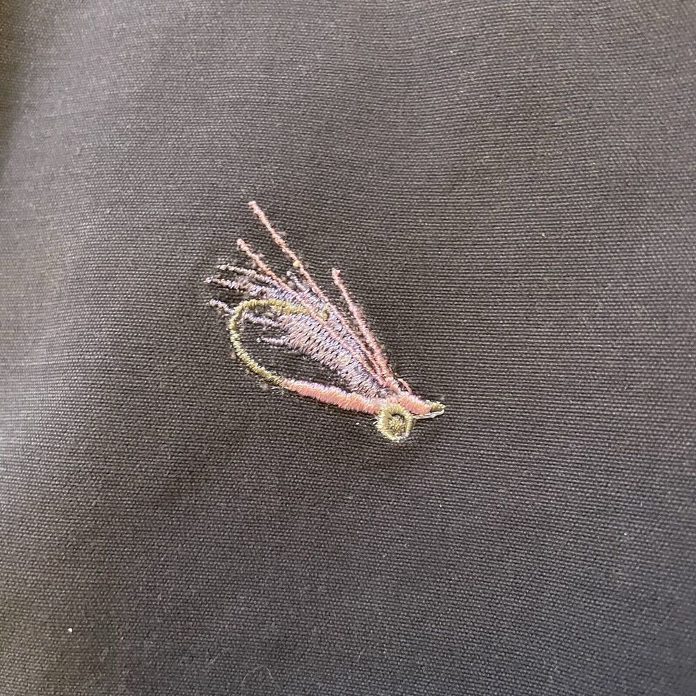 Castaway Nantucket Shorts Fly Fishing Lure Embroidered Blue Mens Size 42 Fish - Picture 3 of 12